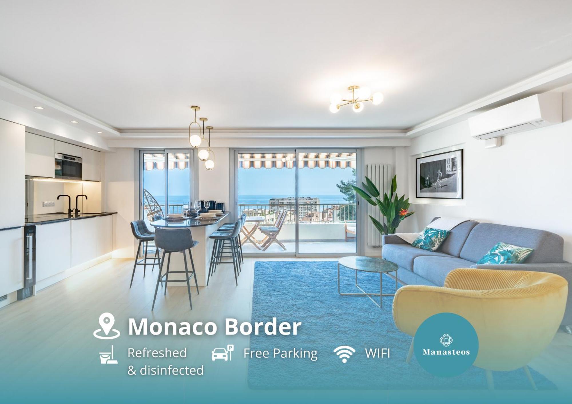 Baie De Monaco - Terrasse Vue Mer - Parking - Af Beausoleil Kültér fotó